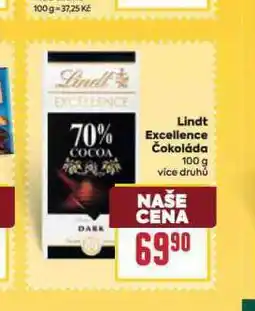 Billa Lindt excellence čokoláda nabídka
