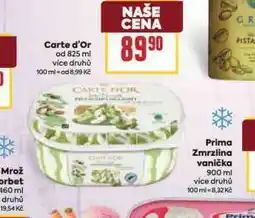 Billa Zmrzlina carte d´or nabídka