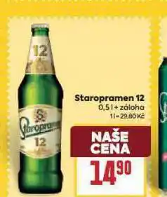 Billa Pivo staropramen 12 nabídka