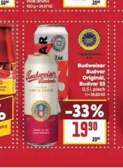 Billa Pivo budweiser budvar original nabídka