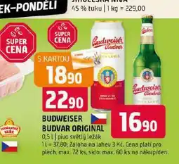 Terno Pivo budweiser budvar nabídka