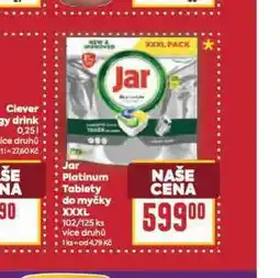 Billa Jar platinum tablety do myčky nabídka
