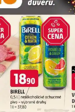 Terno Birell nealkoholické pivo nabídka