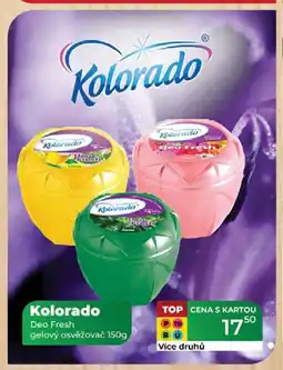 Kolorado Deo Fresh gelový osvěžovač 150g