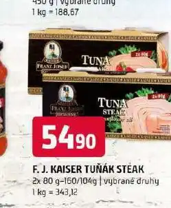 Franz josef tuňák steak