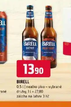 Terno Birell nealkoholické pivo nabídka