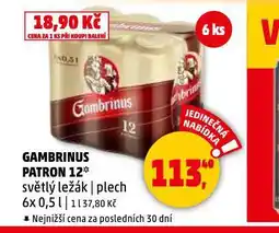 Penny Market Pivo gambrinus nabídka