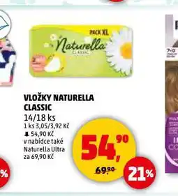 Penny Market Naturella dámské vložky nabídka