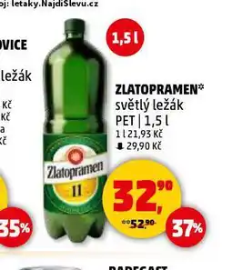Penny Market Pivo zlatopramen nabídka