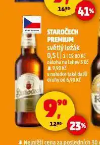 Penny Market Pivo staročech nabídka