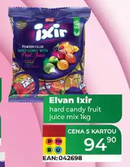 Tamda Foods Elvan Ixir hard candy fruit juice mix 1kg nabídka