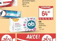 Globus O.b. tampony nabídka