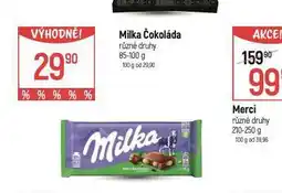 Globus Milka čokoláda nabídka