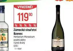 Globus Zámecké vinařství bzenec nabídka