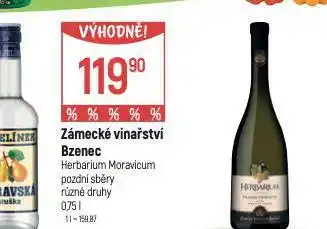 Globus Zámecké vinařství bzenec nabídka