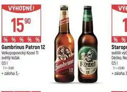 Globus Pivo gambrinus patron 12 nabídka