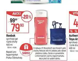 Globus Reebok sprchový gel nabídka