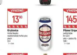 Globus Krušovice hořké nealko nabídka