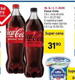 Tesco Coca cola, fanta, sprite nabídka