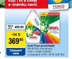 Tesco Ariel prací prostředek nabídka