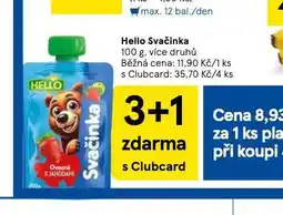 Tesco Hello svačinka nabídka