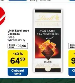 Tesco Lindt excellence čokoláda nabídka