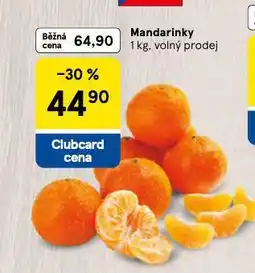 Tesco Mandarinky nabídka