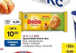 Tesco Opavia bebe dobré ráno nabídka