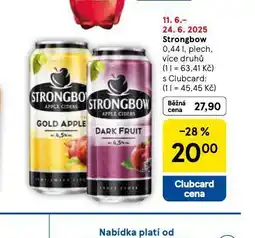 Tesco Strongbow nabídka