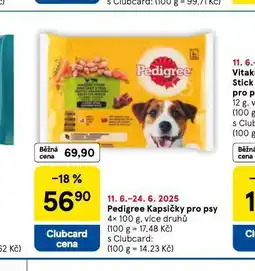 Tesco Pedigree kapsičky pro psy nabídka