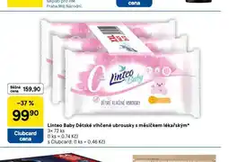 Tesco Linteo baby dětské vlhčené ubrousky nabídka