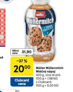 Tesco Müllermilch mléčný nápoj nabídka
