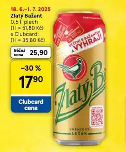 Tesco Zlatý bažant nabídka