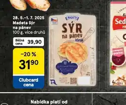 Tesco Madeta sýr na pánev nabídka