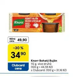 Tesco Knorr bohatý bujón nabídka