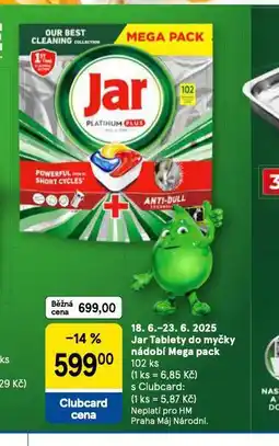 Tesco Jar tablety do myčky nabídka