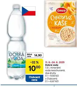 Tesco Dobrá voda nabídka