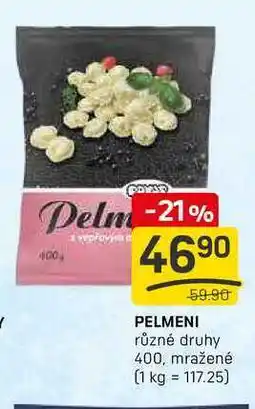 Flop PELMENI různé druhy 400, mražené nabídka