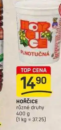 Flop HOŘČICE různé druhy 400 g nabídka