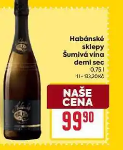 Billa Habánské sklepy Šumivá vína demi sec 0,75l nabídka