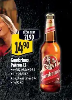 Albert Gambrinus Patron 12 0,5 l nabídka