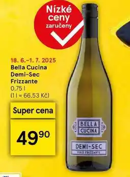 Tesco Bella Cucina Demi-Sec Frizzante, 0.75 l nabídka