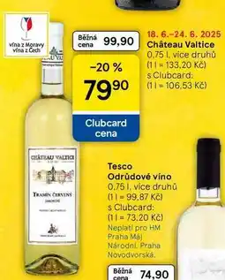 Tesco Château Valtice, 0.75 l nabídka