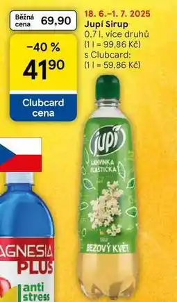 Tesco Jupí Sirup, 0.7 l nabídka