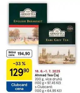 Tesco Ahmad Tea Čaj, 200 g, více druhů nabídka