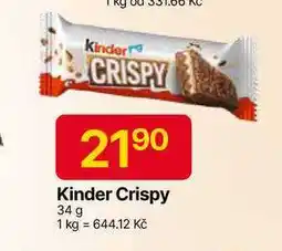 Hruška Kinder Crispy 34 g nabídka
