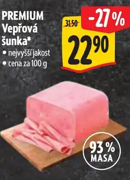 Albert PREMIUM Vepřová šunka nabídka