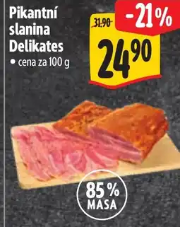 Albert Pikantní slanina Delikates nabídka