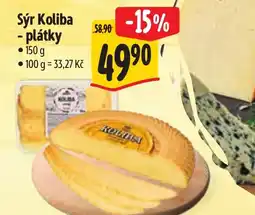 Albert Sýr Koliba - plátky nabídka