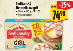 Albert Sedlčanský Hermelín na gril nabídka